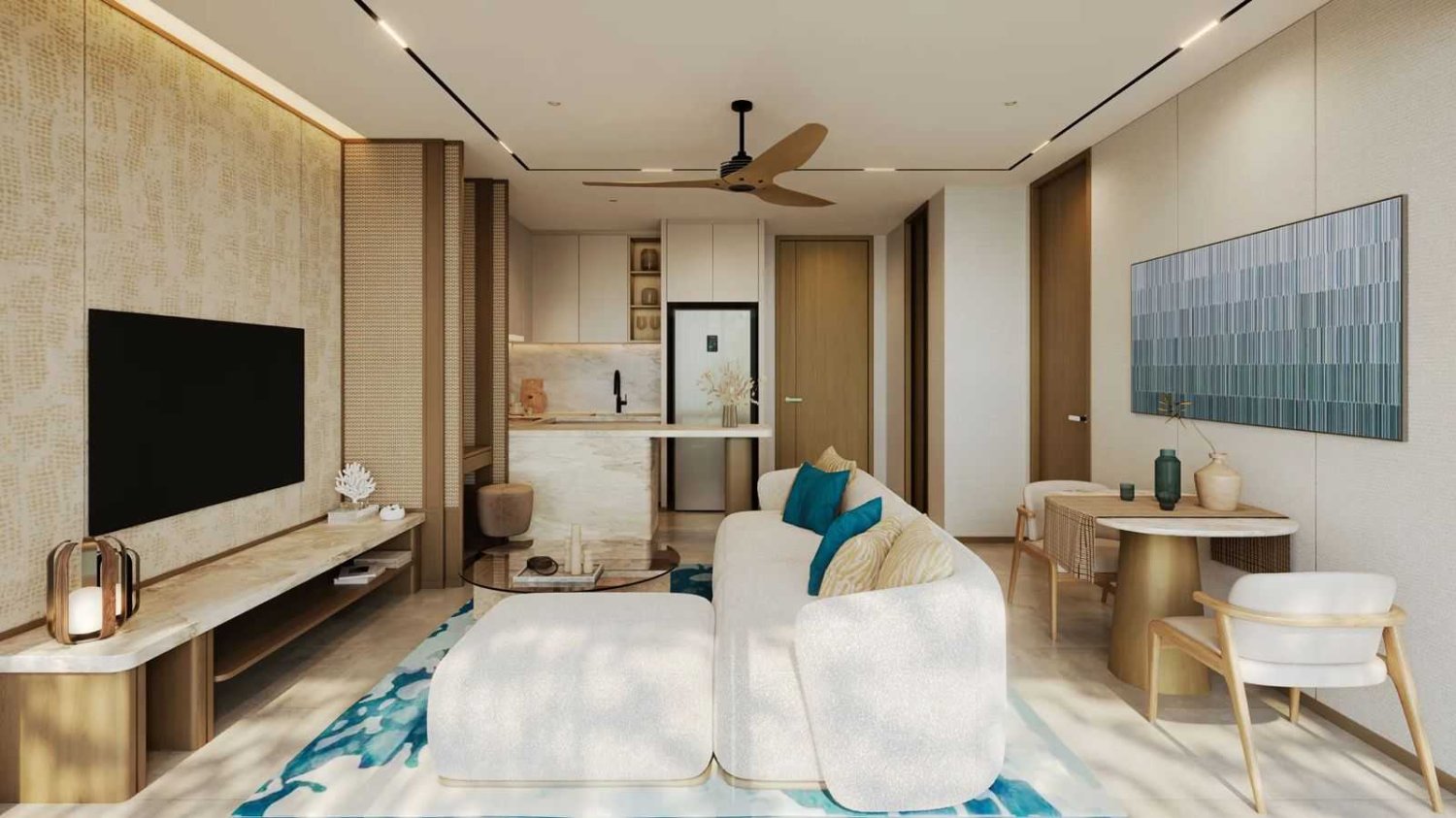 Apartamento com 1 quarto em condomínio em Bang Tao, Thailand N.º 79926
