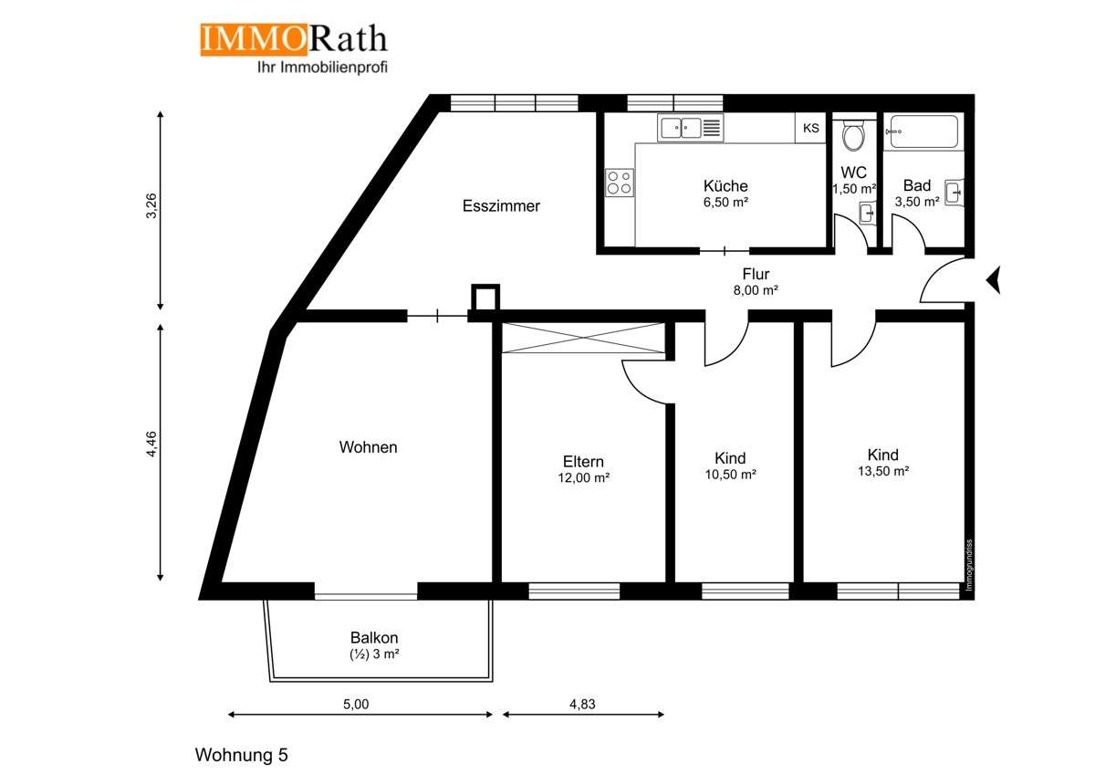 3 chambres Appartement à Lorrach, Germany No. 33092