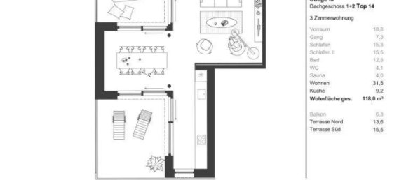 3 rooms Apartment in Vienna, Austria No. 80077 17