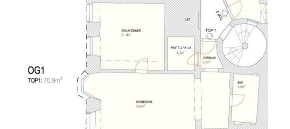 2 rooms Apartment in Hall in Tirol, Austria No. 230024 15