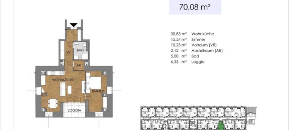 Apartamento de 3 habitaciónes en Bruck an der Leitha, Austria No. 193138 43