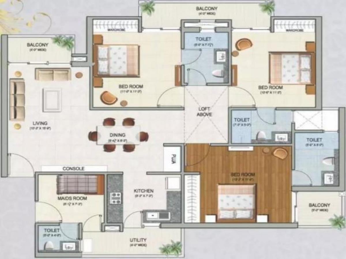 Дом с 3 спальнями в Нойда, Индия № 14435