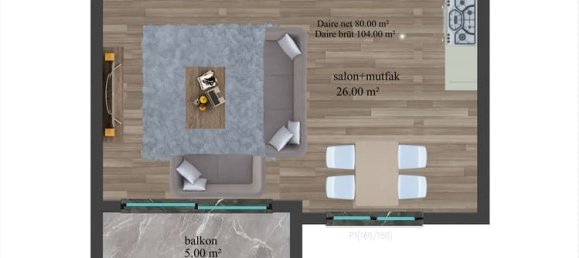 Apartment 1+1 in Demirtas, Turkey No. 31360 17