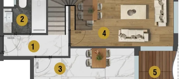 Квартира 2+1 в Мугла, Турция № 33314 11