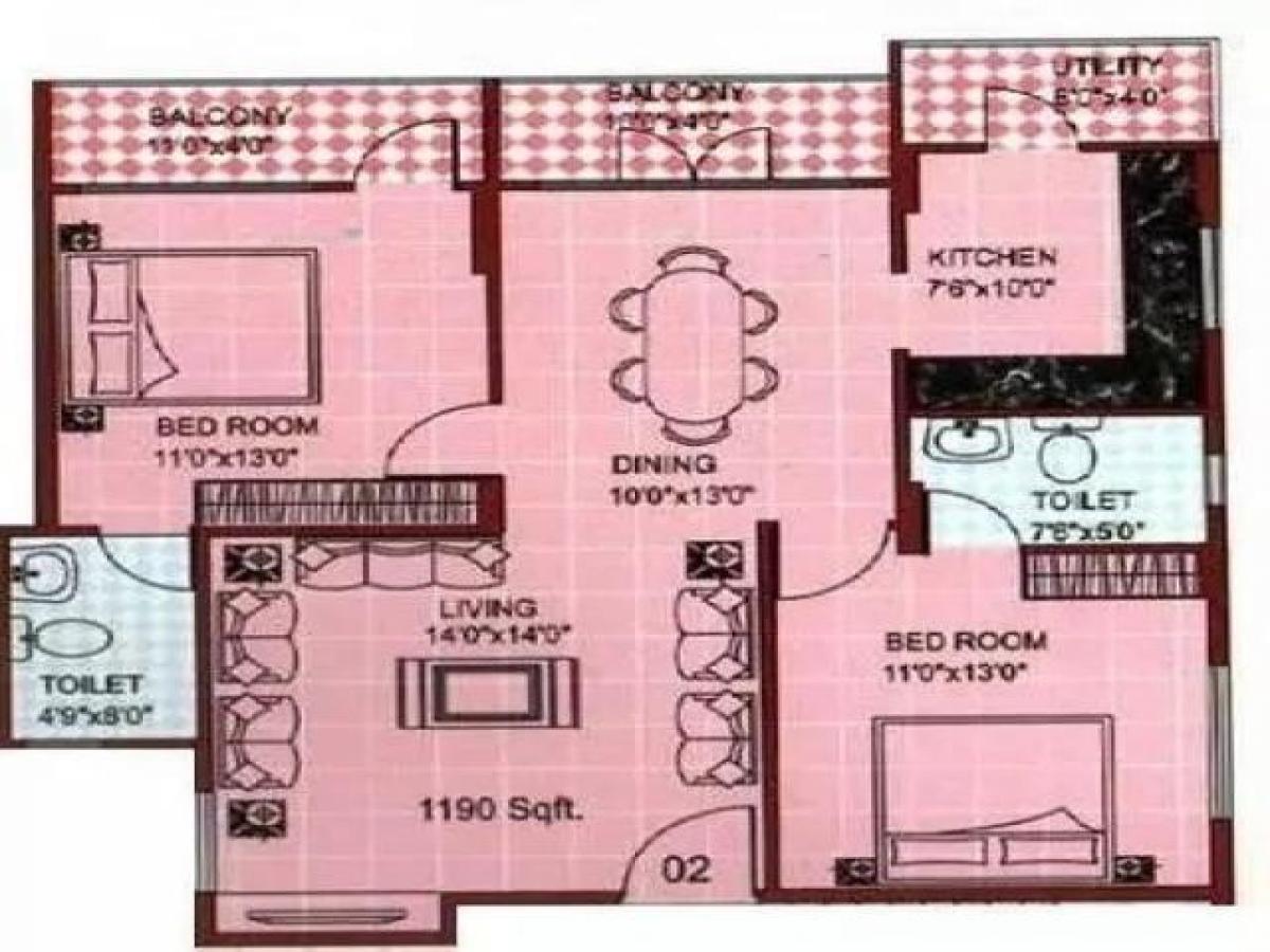 2 bedrooms House in Bangalore, India No. 4959