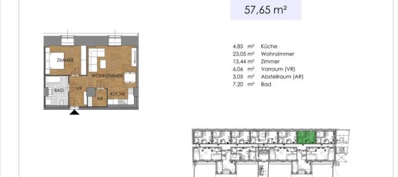 2-Zimmer Wohnung in Bruck an der Leitha, Austria, Nr. 111715 40