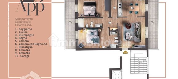 2 غرف نوم شقة في Campi Bisenzio, Italy رقم 10842 45