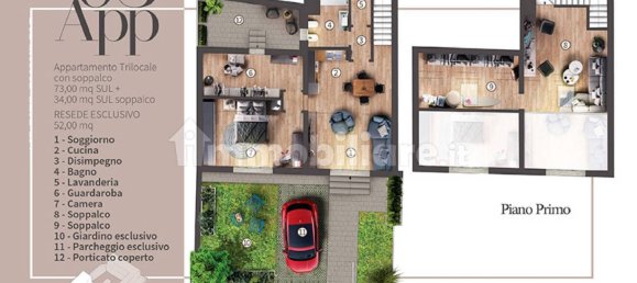 2 غرف نوم شقة في Campi Bisenzio, Italy رقم 10842 23