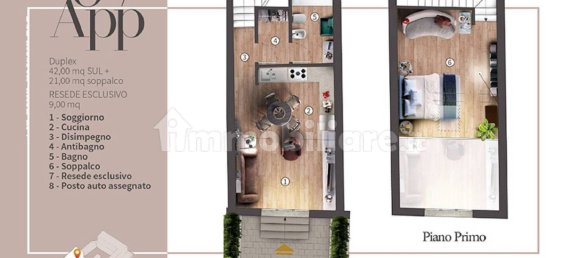 2 غرف نوم شقة في Campi Bisenzio, Italy رقم 10842 27