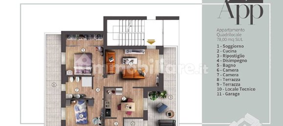 2 غرف نوم شقة في Campi Bisenzio, Italy رقم 10842 42