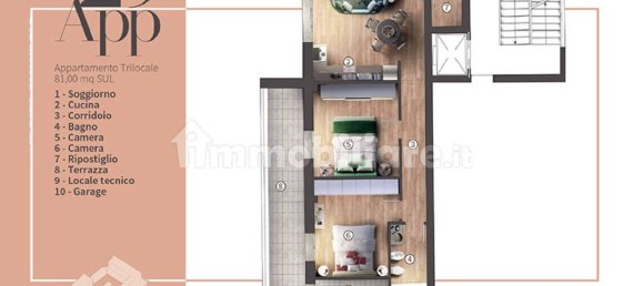 2 غرف نوم شقة في Campi Bisenzio, Italy رقم 10842 49