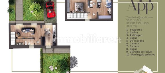 2 غرف نوم شقة في Campi Bisenzio, Italy رقم 10842 34