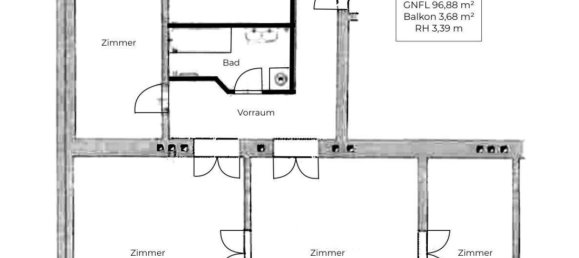 4غرفة شقة في Rudolfsheim-Funfhaus, Austria رقم 243737 14