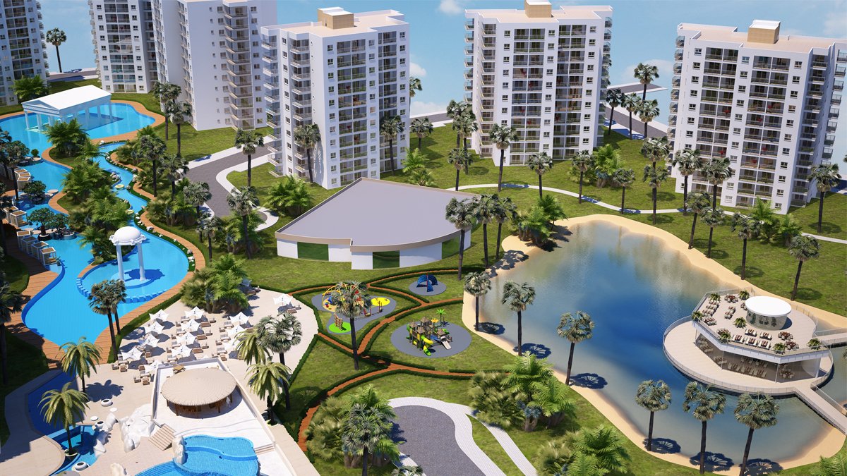 Apartamento de 3 dormitorios en Long Beach, Northern Cyprus No. 11922