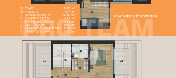 5غرفة فيلا في Dosemealti, Turkey رقم 21674 14