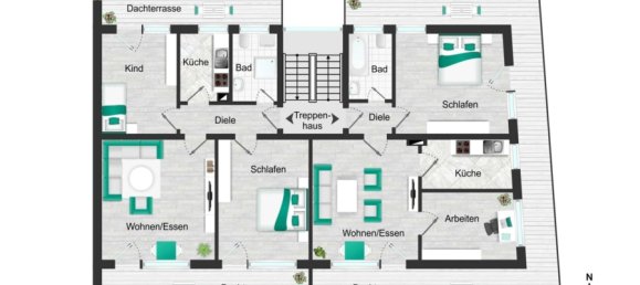 Ático de 4 dormitorios en Wetteraukreis, Germany No. 110530 22