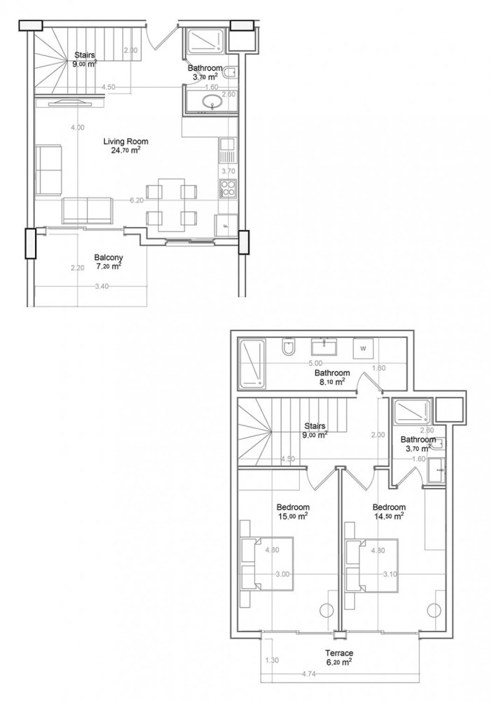 Penthouse 2+1 à Yekta Green Life Gazipasa Residence, Gazipasa, Turkey No. 39514 1