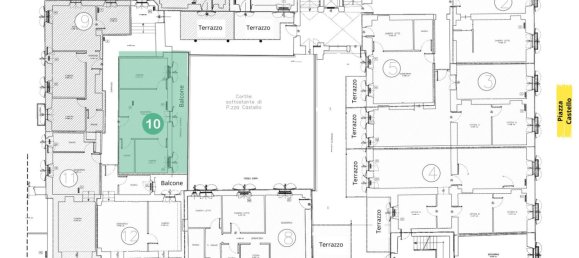 3-salle Appartement à Turin, Italy No. 230240 18