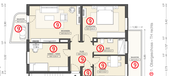 2 Schlafzimmer Wohnung in Niedersachsen, Germany, Nr. 224281 10