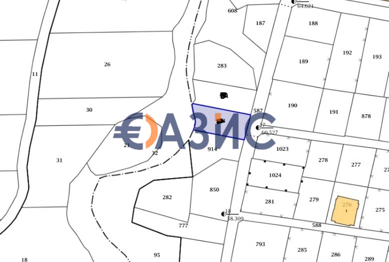  قطعة أرض في Sveti Vlas, Bulgaria 500متر مربع رقم 360