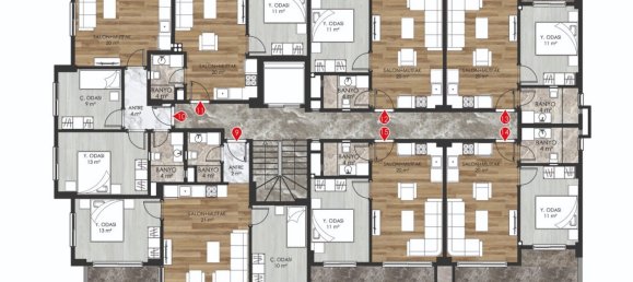 Apartment 1+1 in Oba, Turkey No. 13197 24