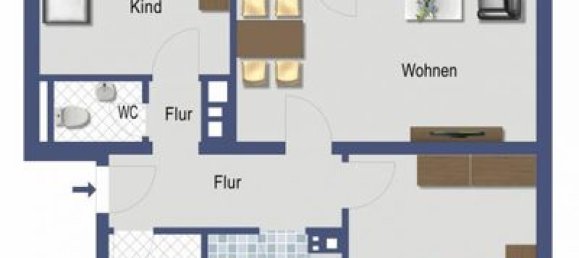 Квартира с 3 комнатами в Кёльн, Германия № 211641 2