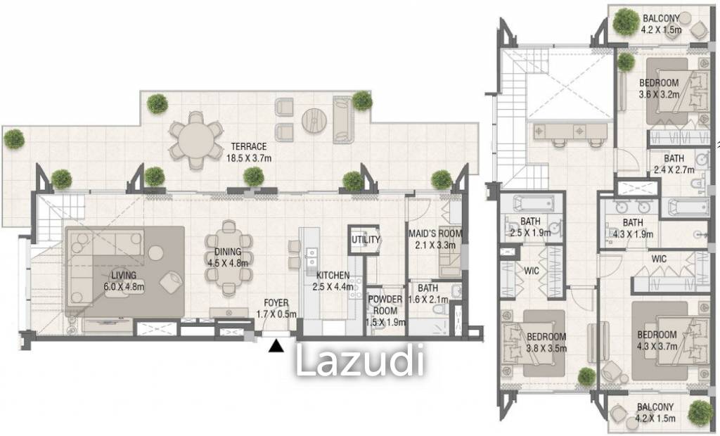 3 chambres Appartement à Dubai, UAE No. 18029