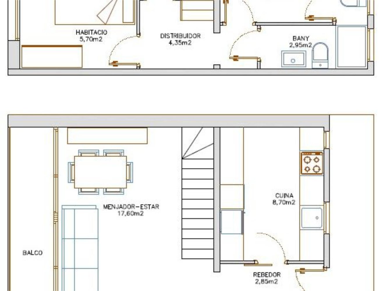 Dúplex de 3 dormitorios en Molins de Rei, Spain No. 217755