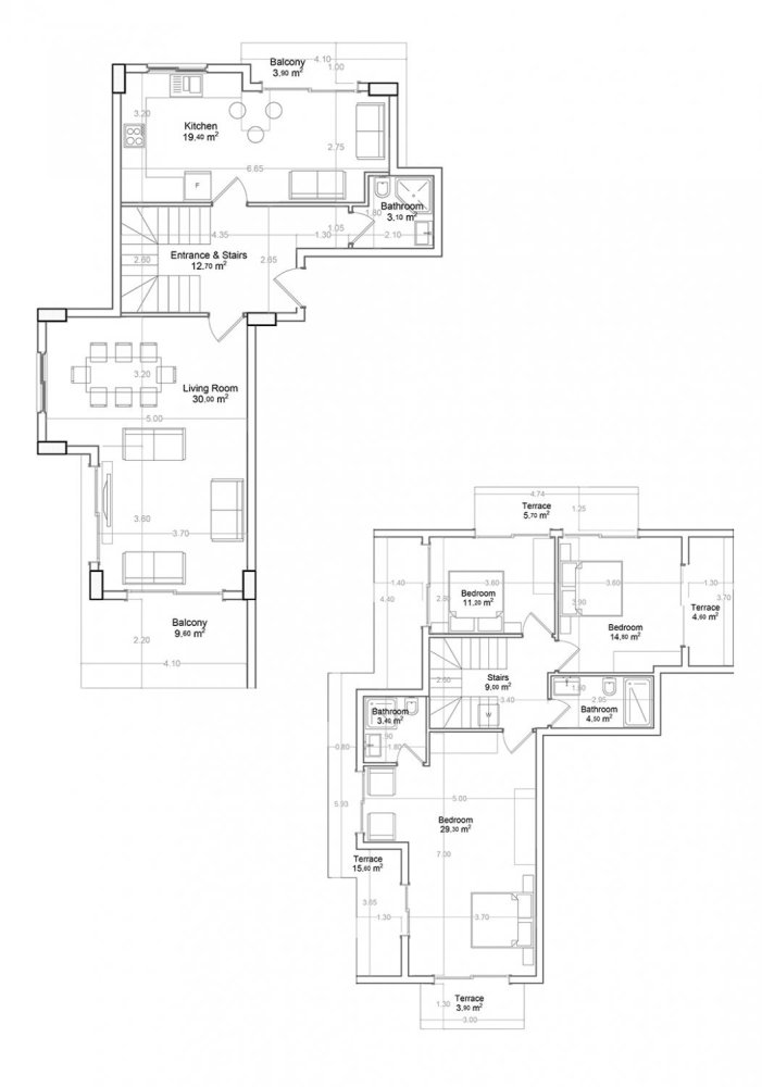Penthouse 3+1 à Yekta Green Life Gazipasa Residence, Gazipasa, Turkey No. 39517 1
