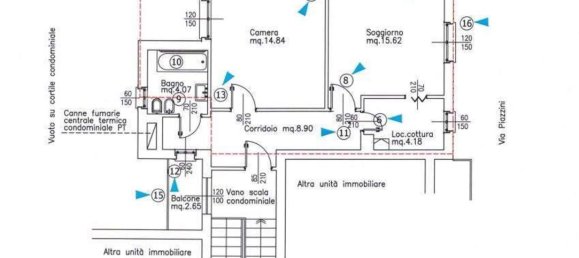 Apartamento de 3 divisões em Ponte San Pietro, Italy N.º 185059 24