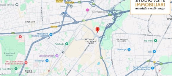 2 rooms Apartment in Sesto San Giovanni, Italy No. 13910 11