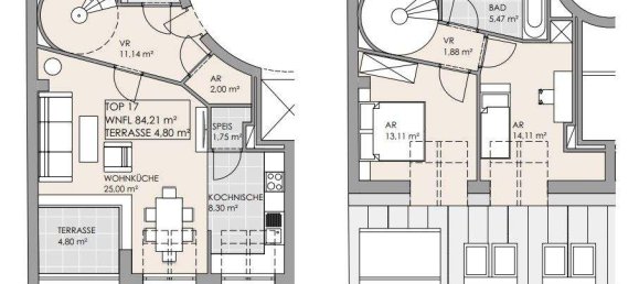 3 rooms Duplex in Wahring, Austria No. 131014 23