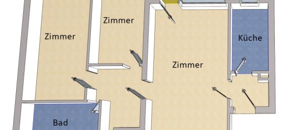 3 غرف نوم شقة في Schoneberg, Germany رقم 48184 6