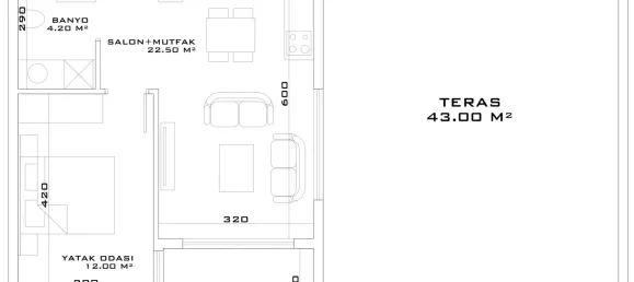 Wohnung 1+1 in Aksu, Turkey, Nr. 32840 26