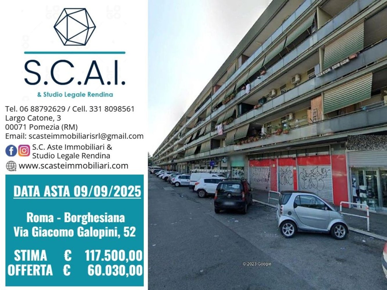 3 rooms Apartment in Rome, Italy No. 133823