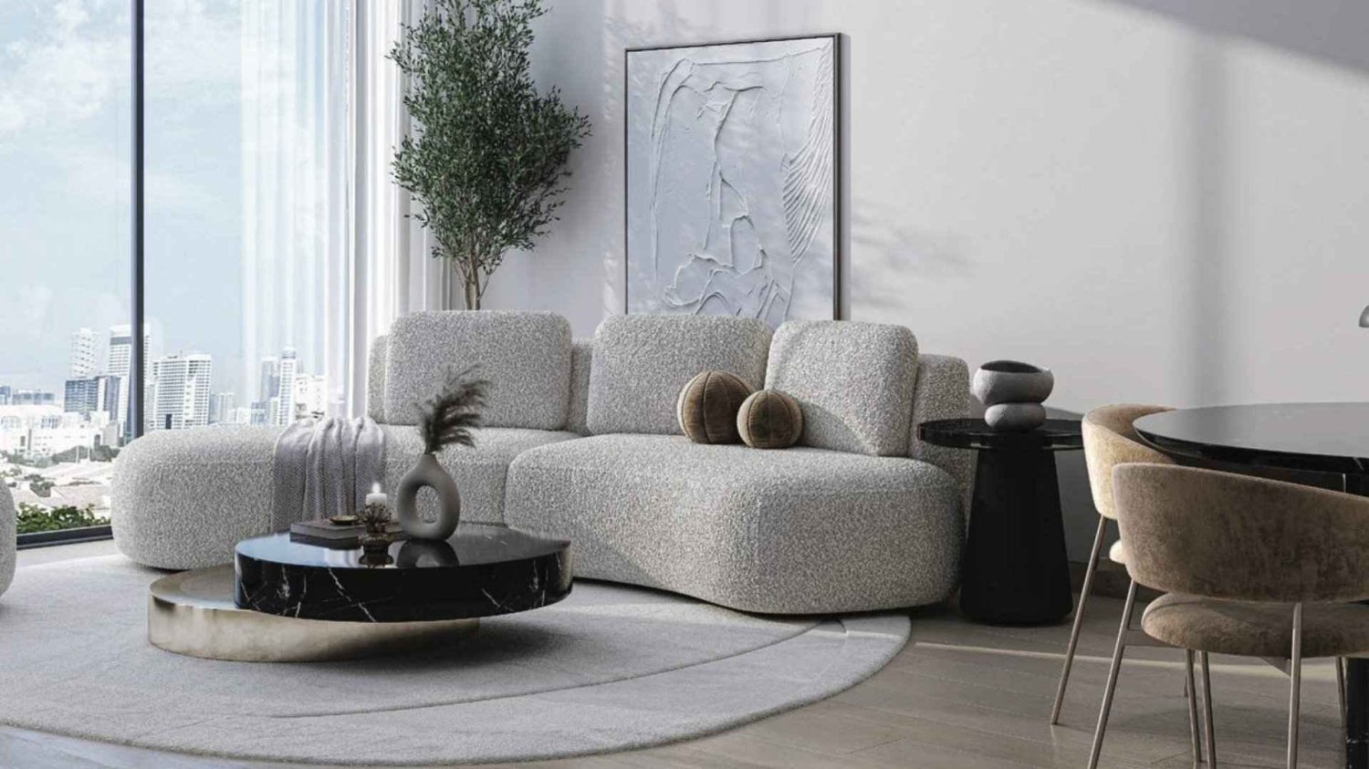 Квартира с 1 спальней в The Corner, Dubai Land, ОАЭ № 63700