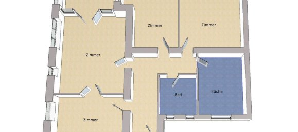 Квартира с 4 комнатами в Тельтов-Флеминг, Германия № 370089 9
