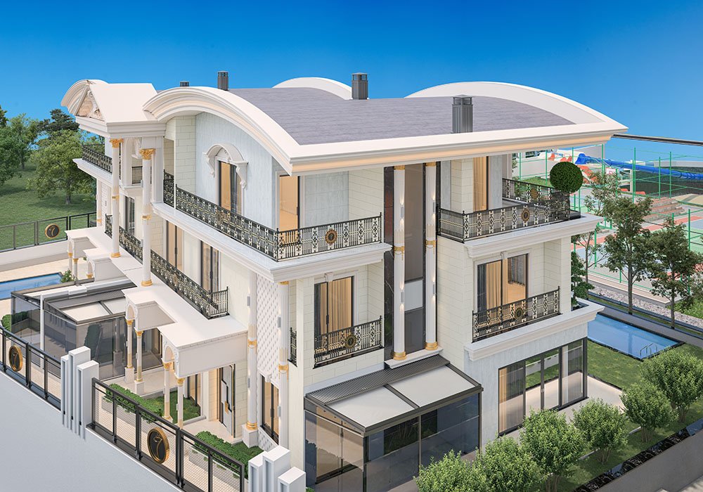 Villa de 4+1 en Alanya, Turkey No. 23396
