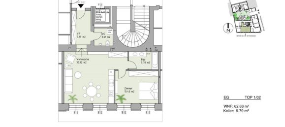 Apartamento de 2 habitaciónes en Modling, Austria No. 105671 10