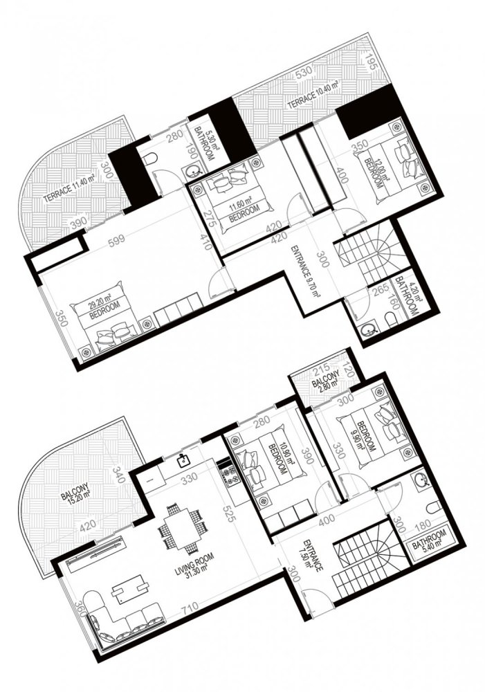 Apartment 5+1 in Yekta Sungate Residence, Gazipasa, Turkey No. 35444 1