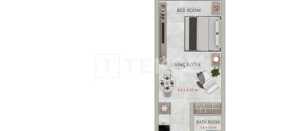 1 dormitorio apartamento en venta en Falcon City of Wonders, Dubai, UAE № 190555 22