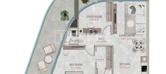 1 dormitorio apartamento en venta en Falcon City of Wonders, Dubai, UAE № 190555 26