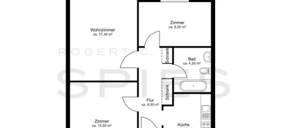 2 Schlafzimmer Wohnung in Bremen, Germany, Nr. 53038 4