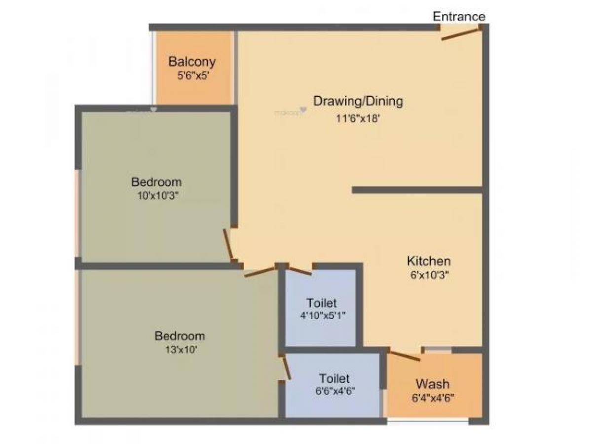 2 bedrooms House in Amdavad, India No. 22037