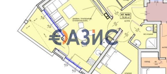 2 Schlafzimmer Wohnung in Pomorie, Bulgaria, Nr. 641 11