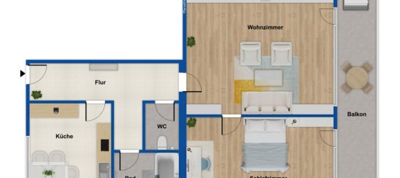 2 rooms Apartment in Augsburg, Germany No. 333955 10