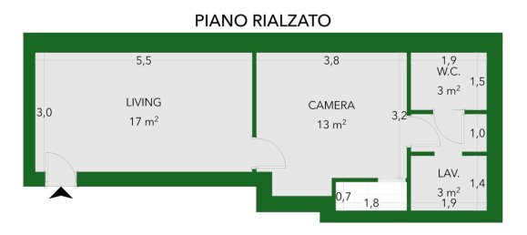2-Zimmer Wohnung in Bari, Italy, Nr. 17361 25
