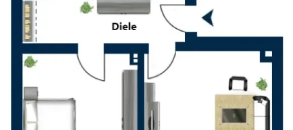 1 غرف نوم شقة في Saarlouis, Germany رقم 9896 11