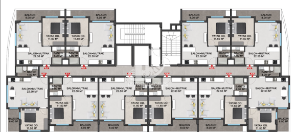 Apartment 1+1 in Avsallar, Turkey No. 3618 5