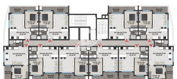 Apartment 1+1 in Avsallar, Turkey No. 3618 3